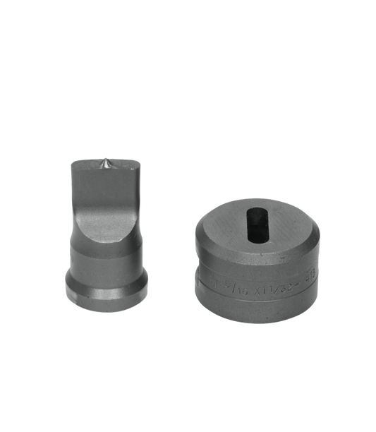 9/32x1 Oblong Punch & Die Set with Key-Way