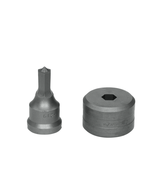 7/16" Hex Punch & Die Set with Key-Way