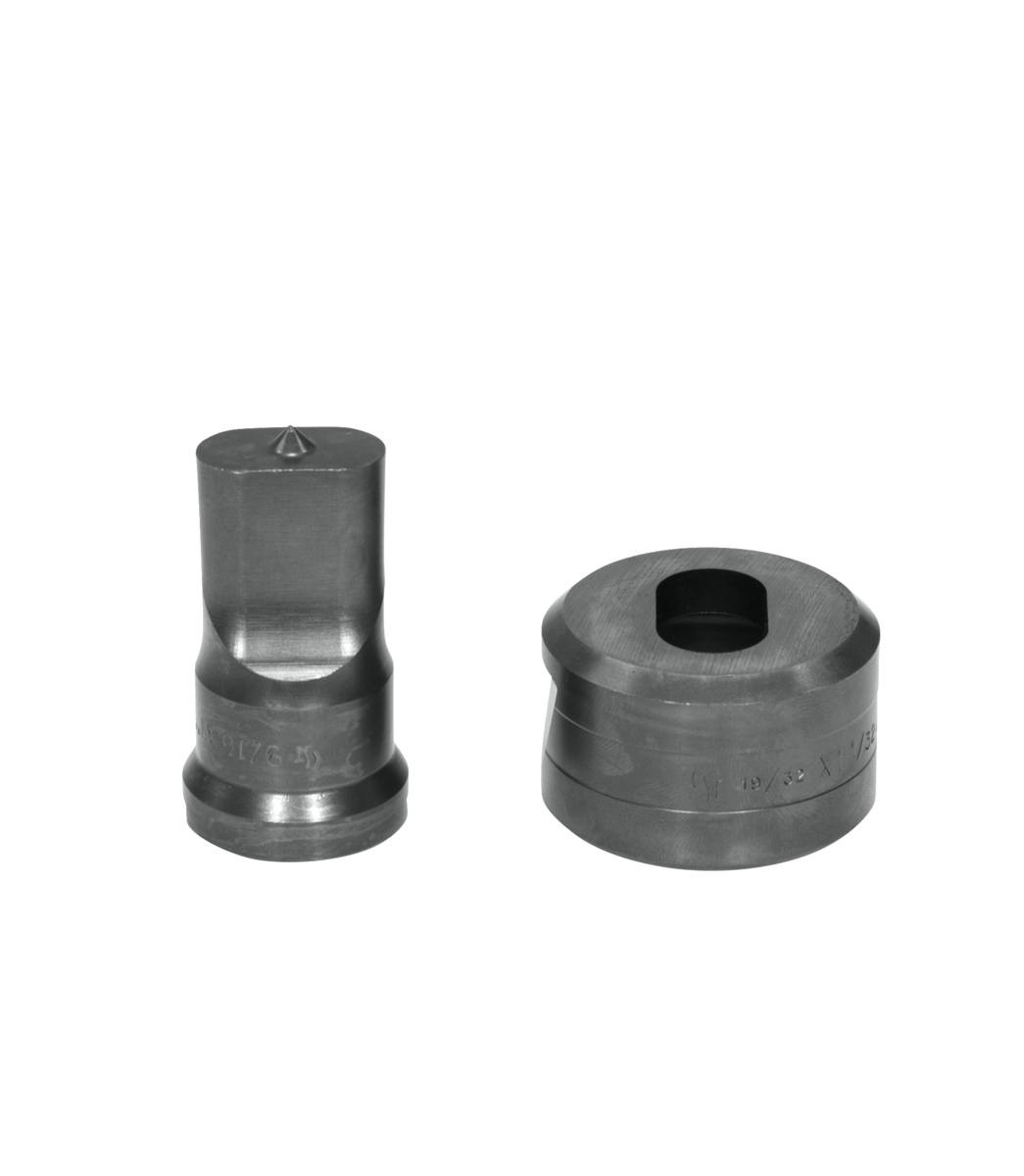 9/16x1 Oblong Punch & Die Set with Key-Way