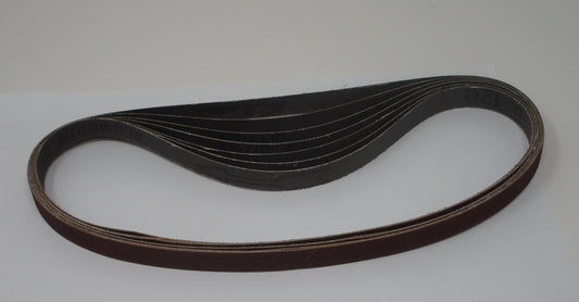 1/2 x 24 in., 120 Grit Sanding Belt For JAT-752, 1/2" x 24" Mini Belt Sander