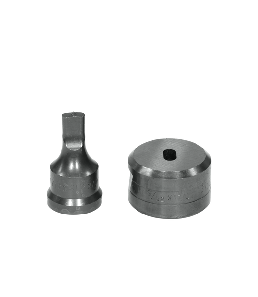 1/4x1/2 Oblong Punch & Die Set with Key-Way