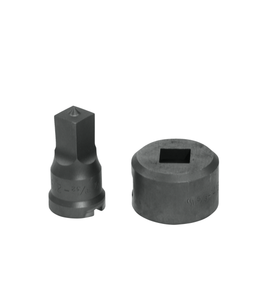 19/32" Square Punch & Die Set with Key-Way