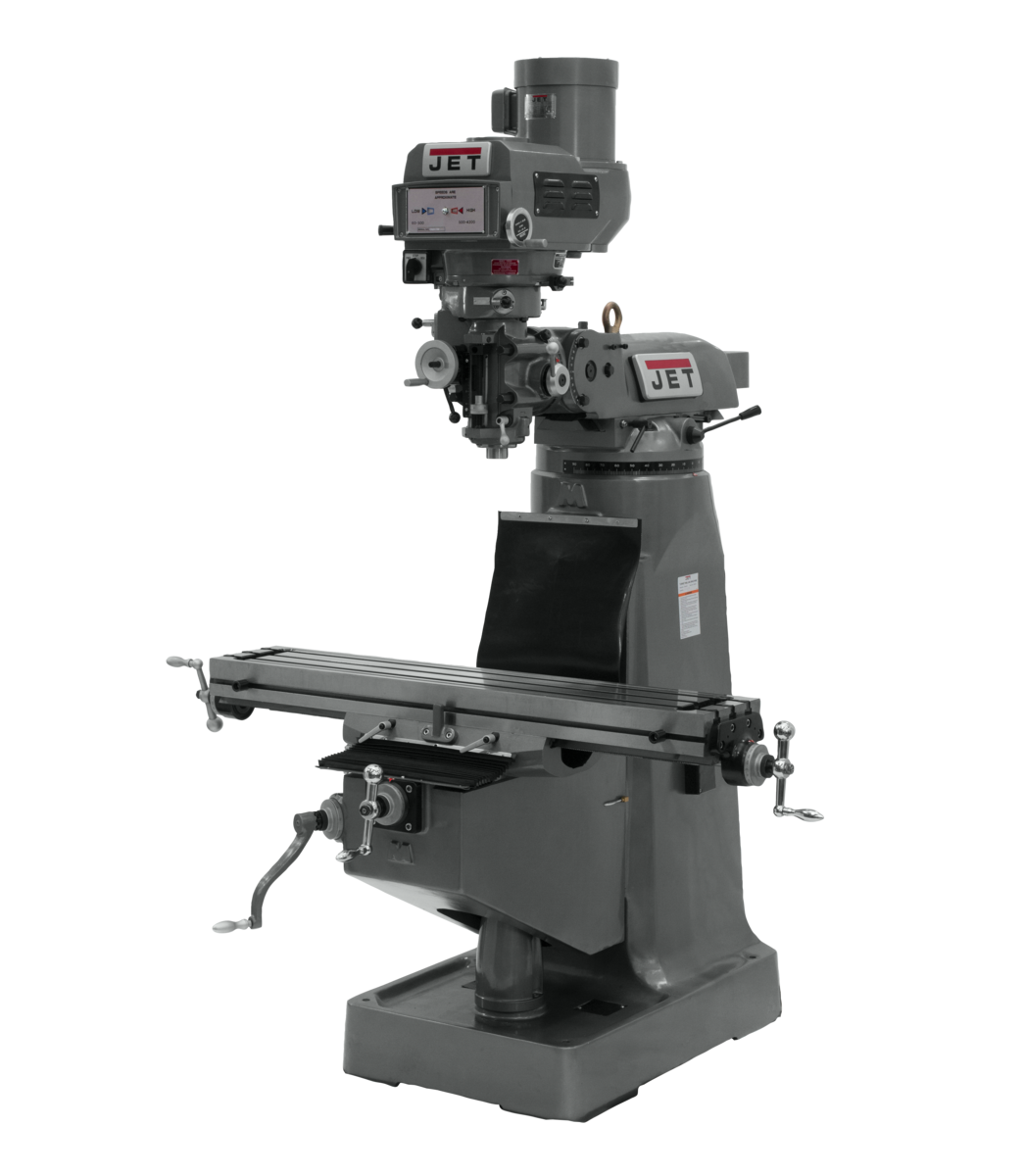 JTM-4VS Mill With 3-Axis ACU-RITE 203 3 Axis (Knee) and Power Draw Bar