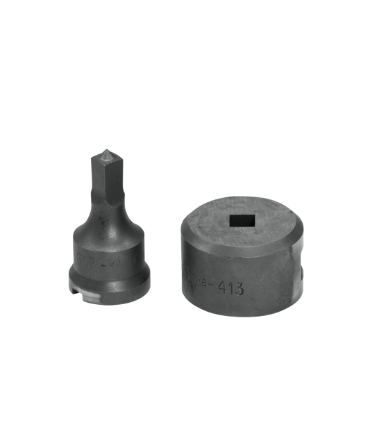 11/32" Square Punch & Die Set with Key-Way