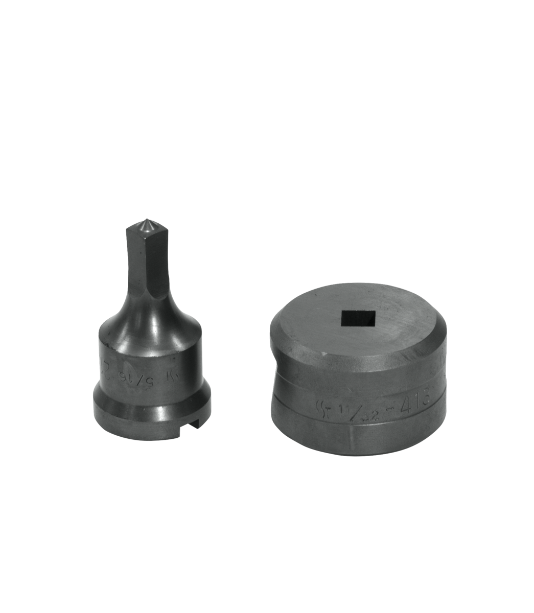 5/16" Square Punch & Die Set with Key-Way