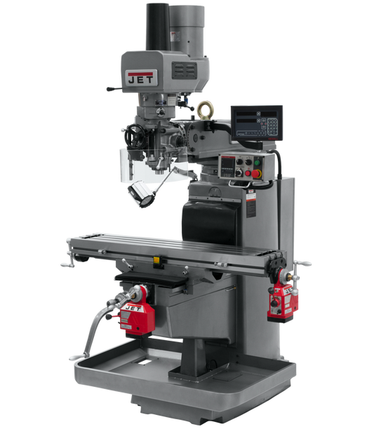 JTM-1050EVS2/230 Mill With Newall DP700 DRO With X and Y-Axis Powerfeeds and Air Powered Drawbar