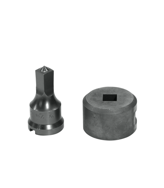 7/16" Square Punch & Die Set with Key-Way