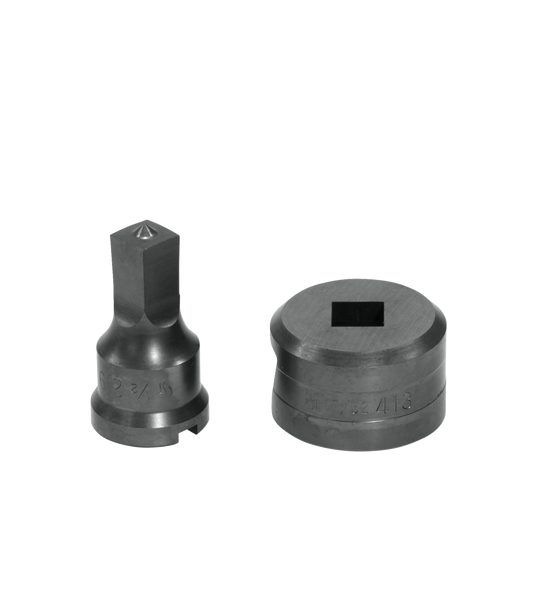 1/2" Square Punch & Die Set with Key-Way