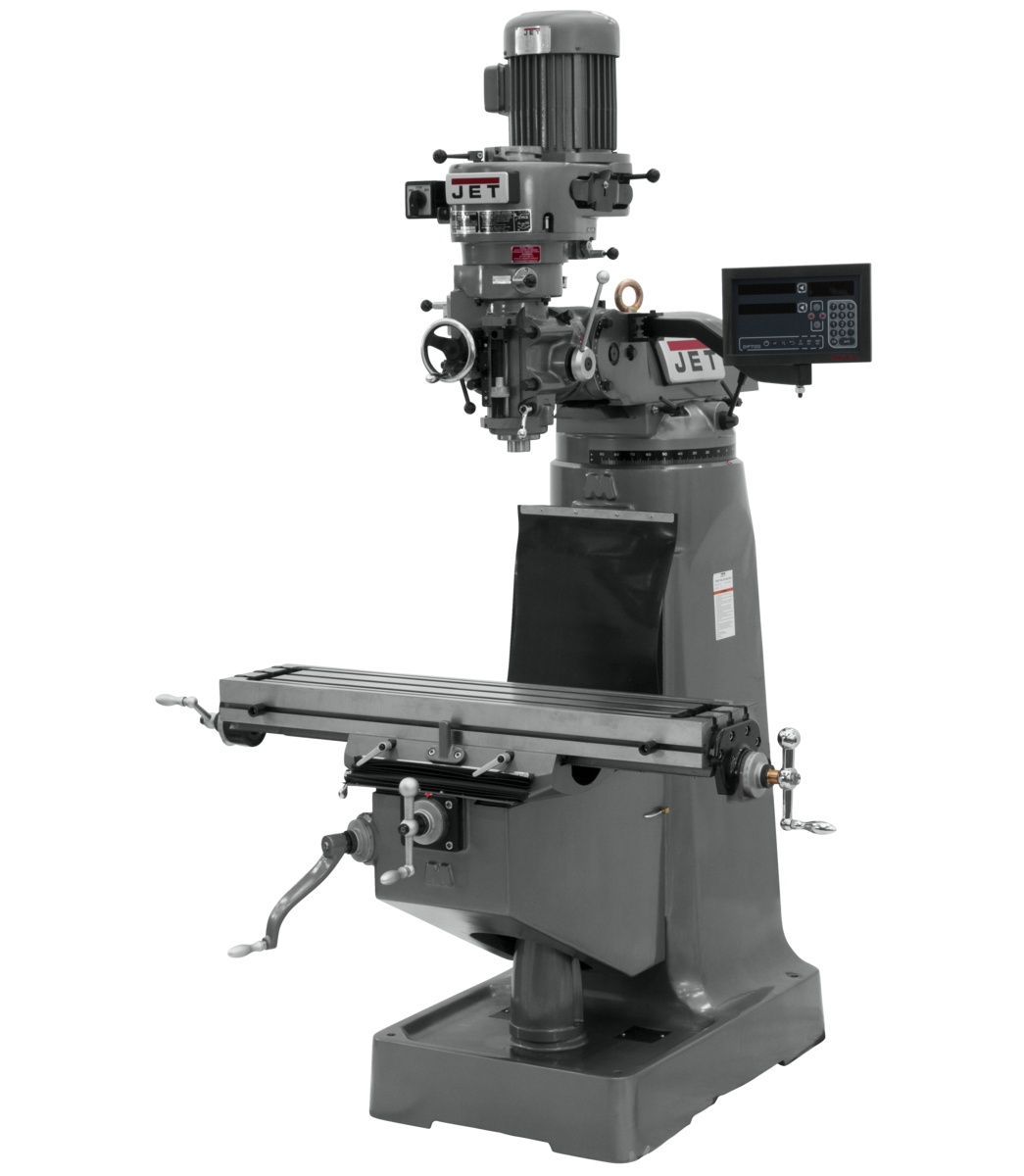 JTM-1 Mill With 3-Axis Newall DP700 DRO (Quill)