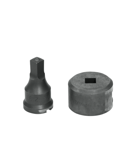 13/32" Square Punch & Die Set with Key-Way