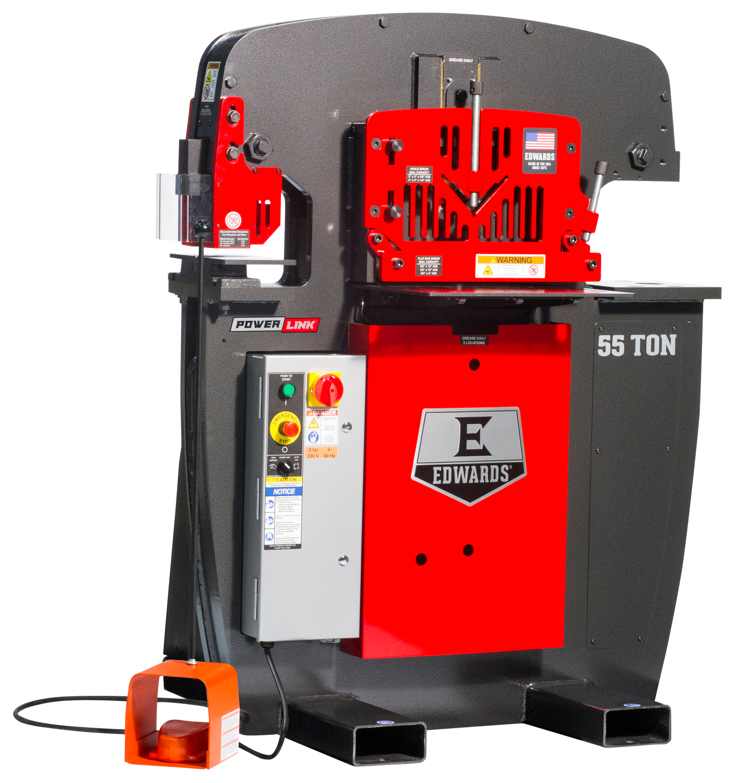 55 Ton Ironworker 3 Phase, 208 Volt with PowerLink