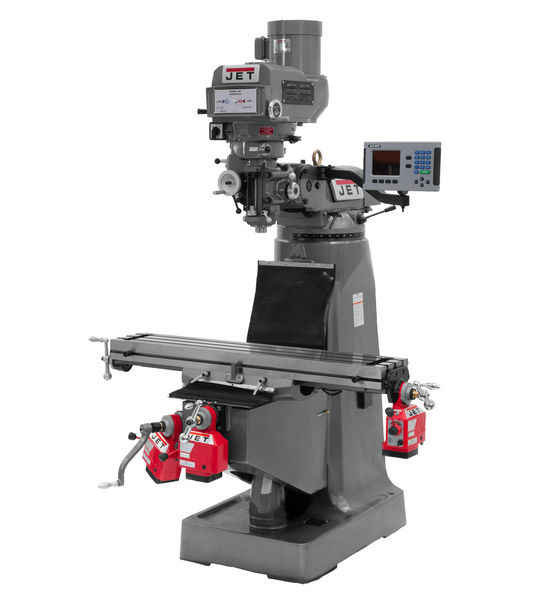 JTM-4VS Mill With ACU-RITE 203 DRO With X, Y and Z-Axis Powerfeeds