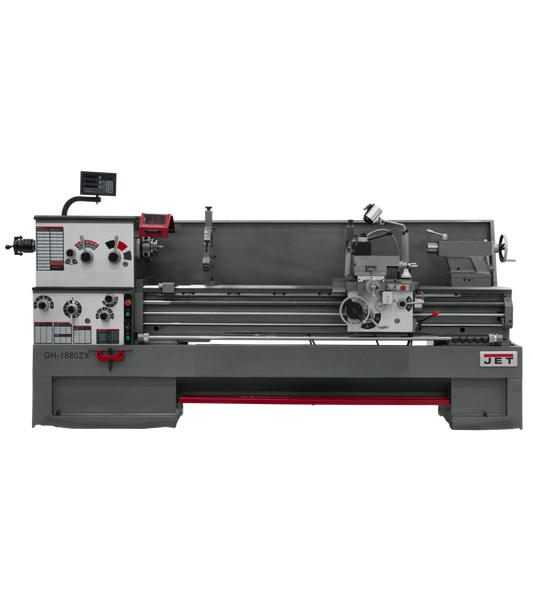 GH-1880ZX Lathe With Newall DP700 DRO With Collet Closer
