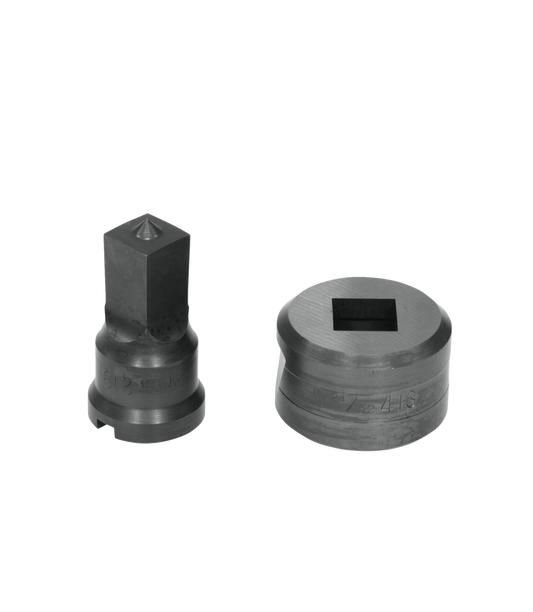 5/8" Square Punch & Die Set with Key-Way