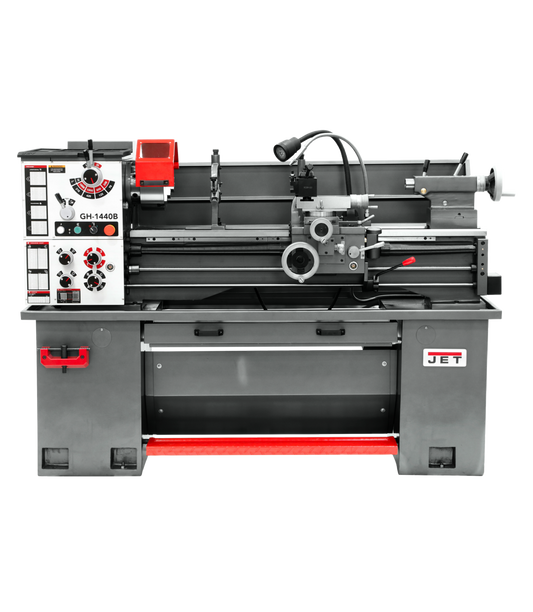 GH-1440B Geared Head Bench Lathe with Stand & Foot Brake