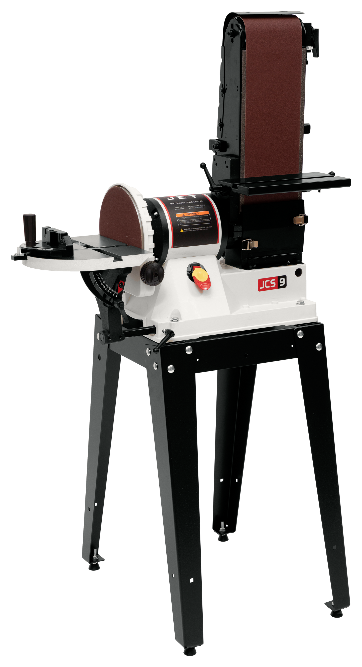 JSG-96OS, 6" x 48" Belt / 9" Disc Sander with Open Stand, 3/4HP 1Ph, 115V