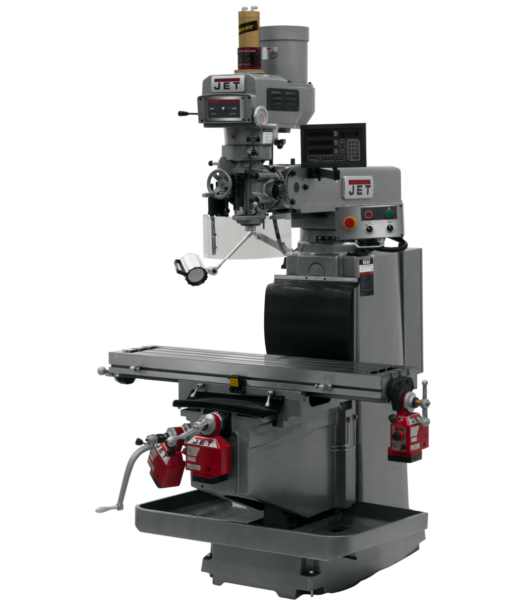 JTM-1254RVS With Newall DP700 DRO X,Y&Z  Powerfeeds & Air Power Drawbar